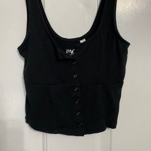 Pacsun black crop top